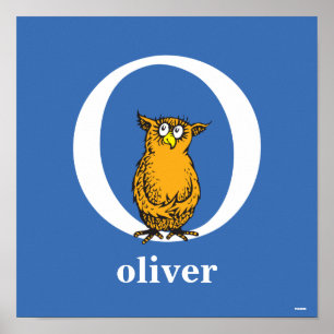 Dr. Seuss's ABC: Letter O - Wit   Voeg je naam toe Poster