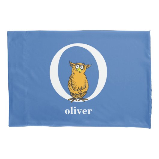 Dr. Seuss's ABC: Letter O - Wit | Voeg uw naam toe Kussensloop (Voorkant)