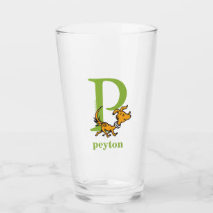 Dr. Seuss's ABC: Letter P - Groen Voeg uw naam t Glas