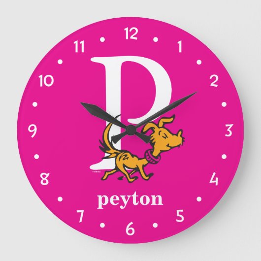 Dr. Seuss's ABC: Letter P - White | Add Your Name Grote Klok (Voorkant)