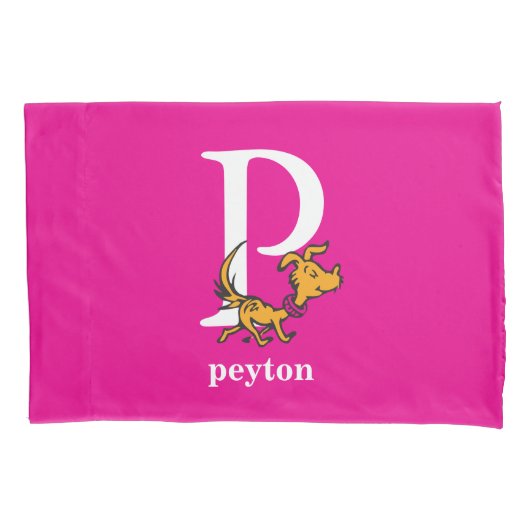 Dr. Seuss's ABC: Letter P - White | Add Your Name Kussensloop (Voorkant)