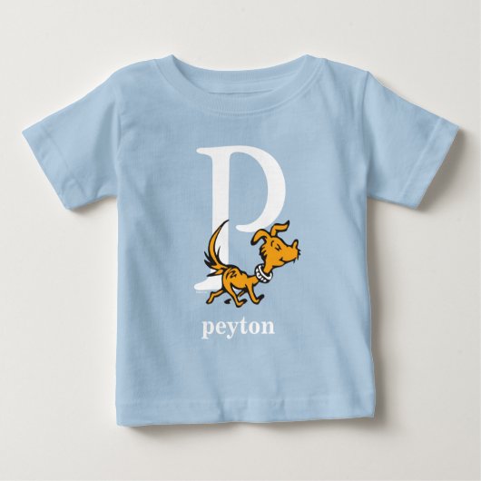Dr. Seuss's ABC: Letter P - Wit | Voeg je naam toe (Voorkant)