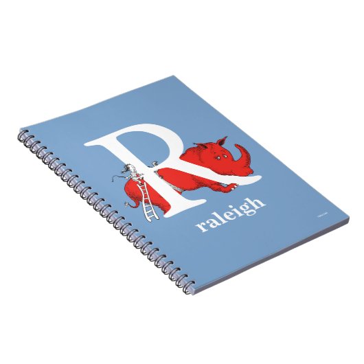 Dr. Seuss's ABC: Letter R - White | Add Your Name Notitieboek (Rechterzijde)