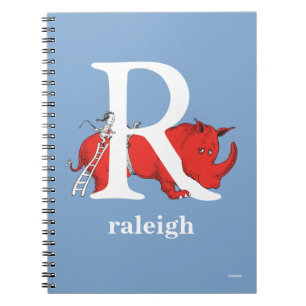 Dr. Seuss's ABC: Letter R - White Add Your Name Notitieboek