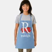 Dr. Seuss's ABC: Letter R - Wit | Voeg je naam toe Schort (Insitu)