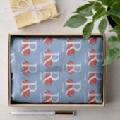 Dr. Seuss's ABC: Letter R - Wit | Voeg je naam toe Tissuepapier (Geschenk)