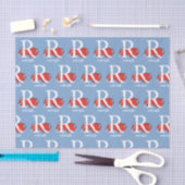 Dr. Seuss's ABC: Letter R - Wit | Voeg je naam toe Tissuepapier (Craft)