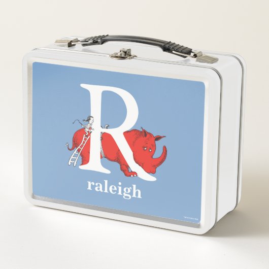 Dr. Seuss's ABC: Letter R - Wit | Voeg uw naam toe (Voorkant)