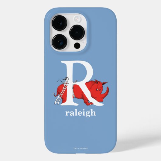 Dr. Seuss's ABC: Letter R - Wit | Voeg uw naam toe Case-Mate iPhone Case (Achterkant)