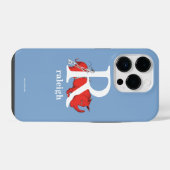 Dr. Seuss's ABC: Letter R - Wit | Voeg uw naam toe iPhone Hoesje (Achterkant horizontaal)