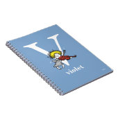 Dr. Seuss's ABC: Letter V - White | Add Your Name Notitieboek (Rechterzijde)