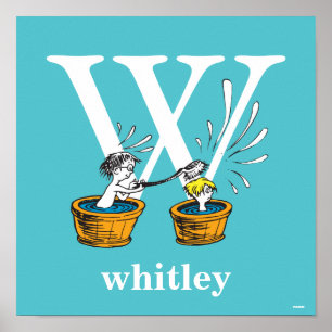 Dr. Seuss's ABC: Letter W - Wit   Voeg je naam toe Poster