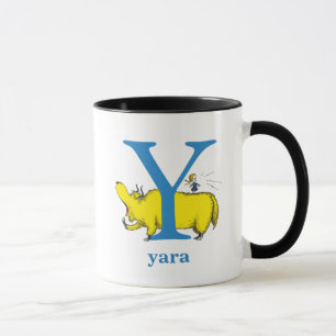 Dr. Seuss's ABC: Letter Y - Blauw   Voeg je naam t Mok