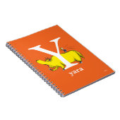 Dr. Seuss's ABC: Letter Y - Wit | Voeg uw naam toe Notitieboek (Rechterzijde)