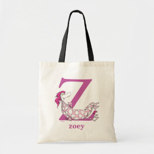 Dr. Seuss's ABC: Letter Z - Paars Voeg je naam t Tote Bag
