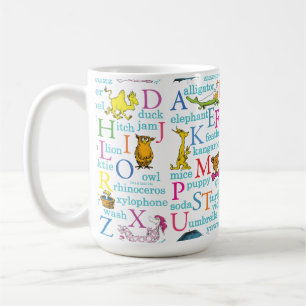 Dr. Seuss's ABC-patroon met woorden Koffiemok