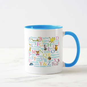 Dr. Seuss's ABC-patroon met woorden Mok
