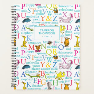 Dr. Seuss's ABC-patroon met woorden Planner