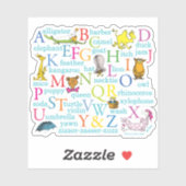 Dr. Seuss's ABC-patroon met woorden Sticker (Vel)