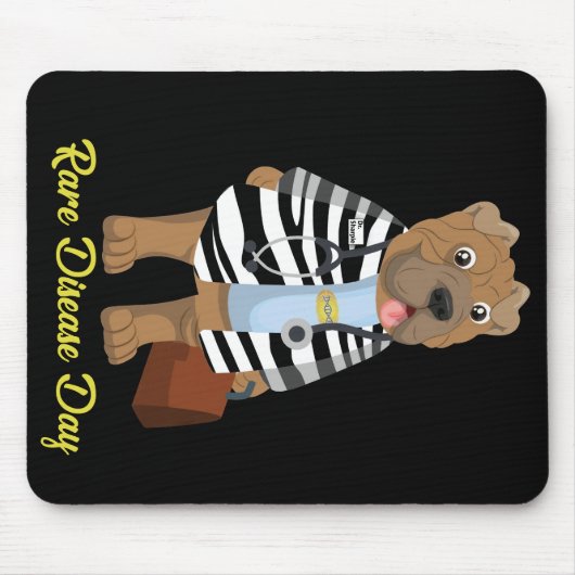 Dr. Sharpie Rare Disease Day Mousepad Muismat (Voorkant)
