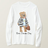 Dr. Sharpie Zebra Coat Rare Disease T-shirt met la (Design voorkant)