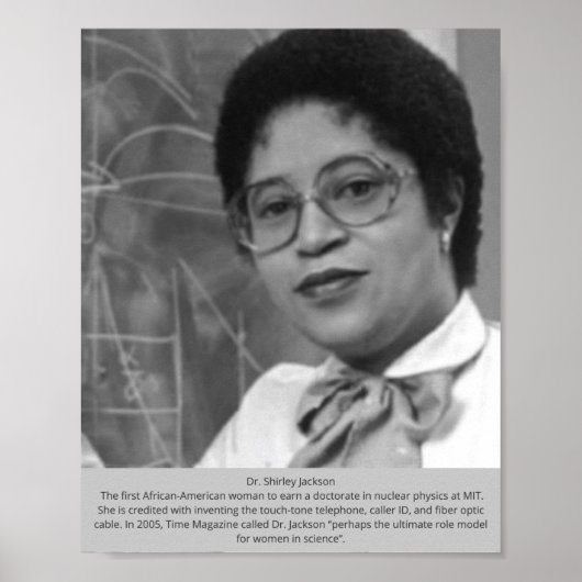 Dr. Shirley Jackson - Afrikaanse Amerikaanse uitvi Poster (Voorkant)
