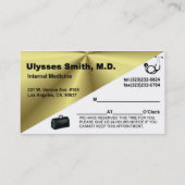 Dr. Smith's Visitekaartje Afsprakenkaartje (Achterkant)