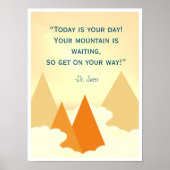 Dr. Suess Mountain Inspirerend Poster (Voorkant)