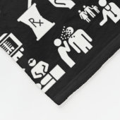 Dr. Symbols Medical Medley Fleece Deken (Hoek)