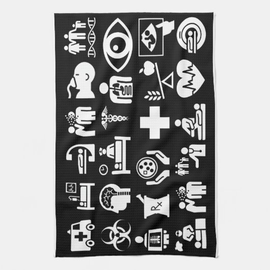 Dr. Symbols Medical Medley Theedoek (Verticaal)