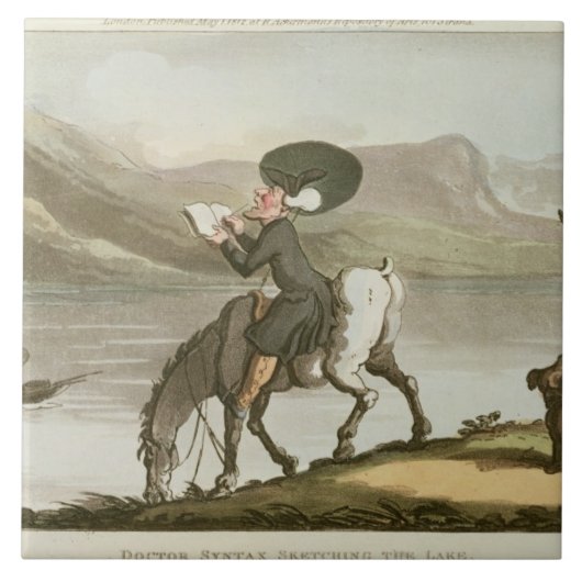 Dr Syntax schetst het meer Tegeltje (Voorkant)