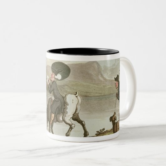 Dr Syntax schetst het meer Tweekleurige Koffiemok (Voorkant rechts)