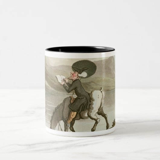 Dr Syntax schetst het meer Tweekleurige Koffiemok (Center)