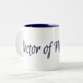 DR. van Filosophy Tweekleurige Koffiemok (Voorkant links)