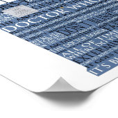 Dr. Who Whovian fans Poster (Hoek)