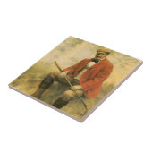 Dr. William Laidlaw Purves Portret van Collier Tegeltje (Zijkant)