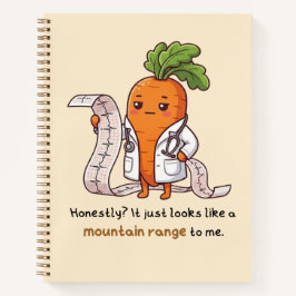 Dr. Wortel ECG Grappig Medisch spiraal Notitieboek