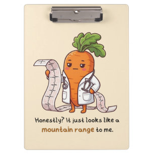Dr. Wortel ECG Grappige Medische Klembord