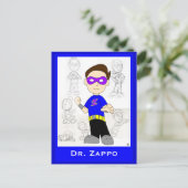 Dr. Zappo: Postkaart (Staand voorkant)