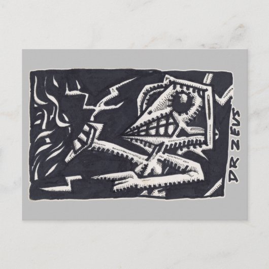 Dr. Zeus Briefkaart (Voorkant)