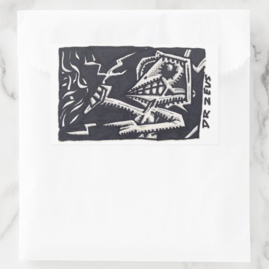 Dr. Zeus Rechthoekige Sticker (Tas)