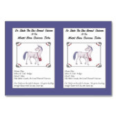 Dr. Zinko, de zinkhoornachtige eenhoorn trading Ka Kaart (Voorkant)