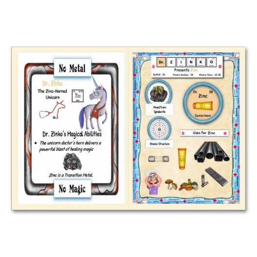 Dr. Zinko - Zinc Horn Unicorn Trading Kaart (Voorkant)