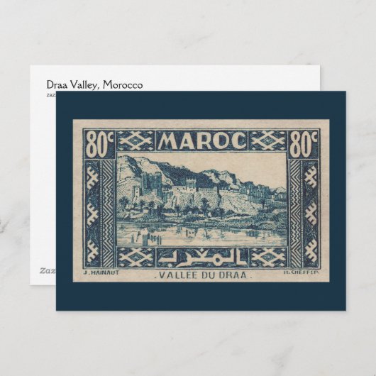 Draa Valley, Marokko - Briefkaart (Voorkant / Achterkant)