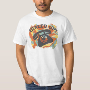 Draad aangesloten, Grappige Oude Telefoon T-shirt