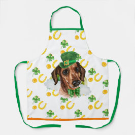 Draad Dachshund Vakantiedecoratie St. Patrick's Da Schort