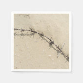 Draad en zand van Barbed Servetten (Voorkant)