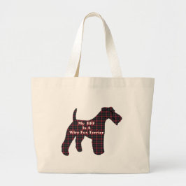 Draad Fox Terrier BFF Canvas tas
