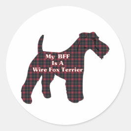 Draad Fox Terrier BFF Sticker