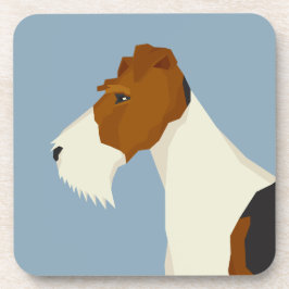 Draad Fox Terrier Bier Onderzetter